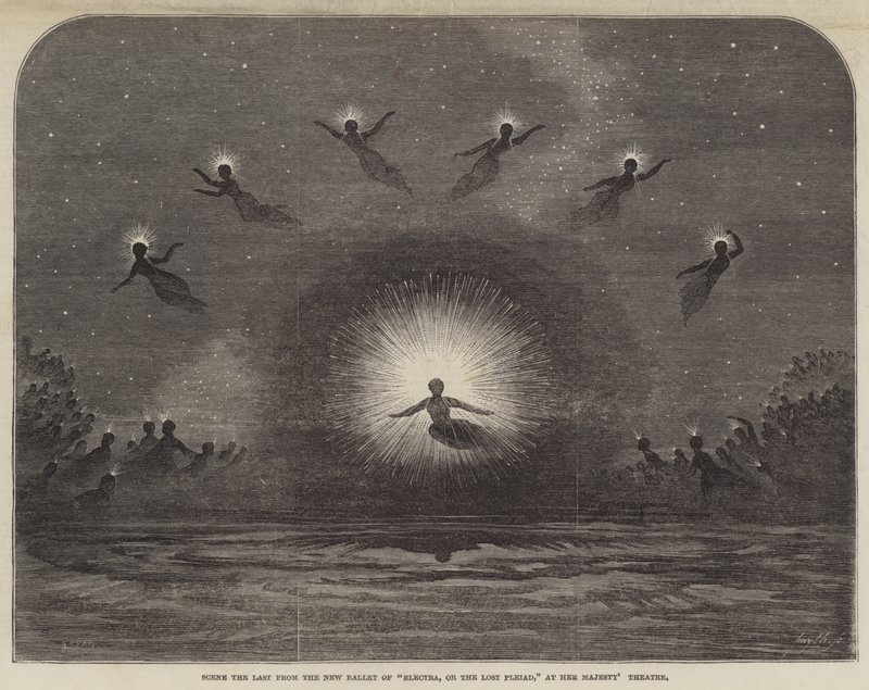 Scene den siste fra New Ballet of Electra, eller The Lost Pleiad, på Her Majesty