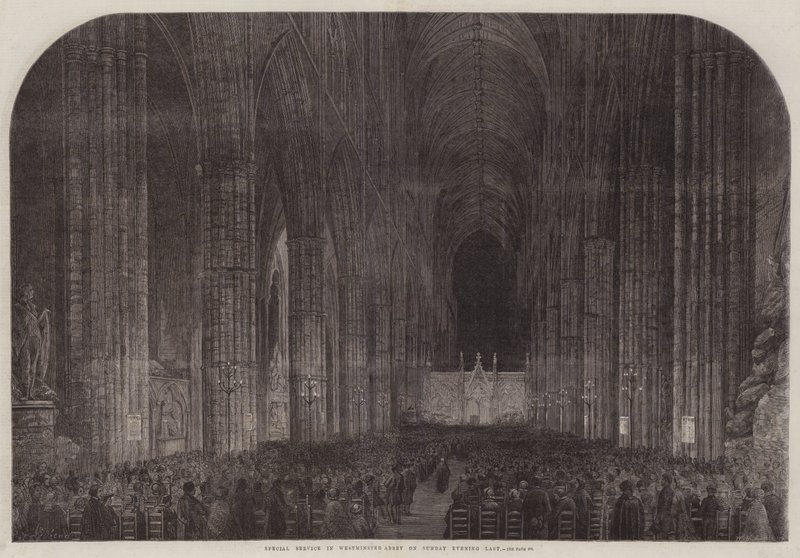 Spesialtjeneste i Westminster Abbey på søndag kveld sist av Samuel Read