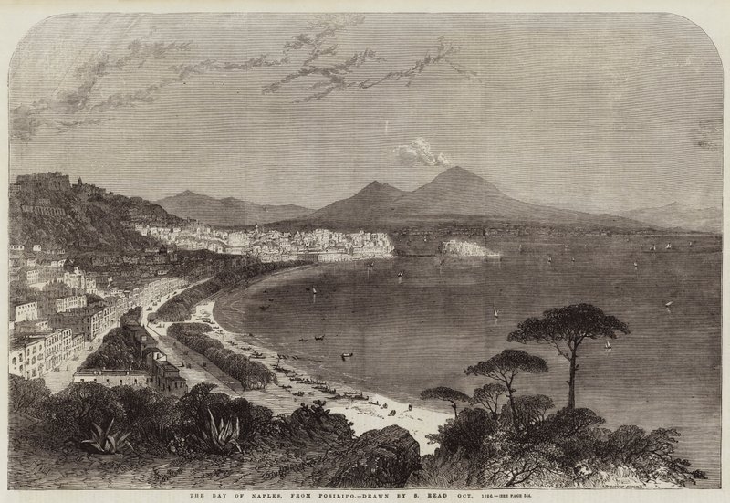 Napolibukten, fra Posillipo av Samuel Read