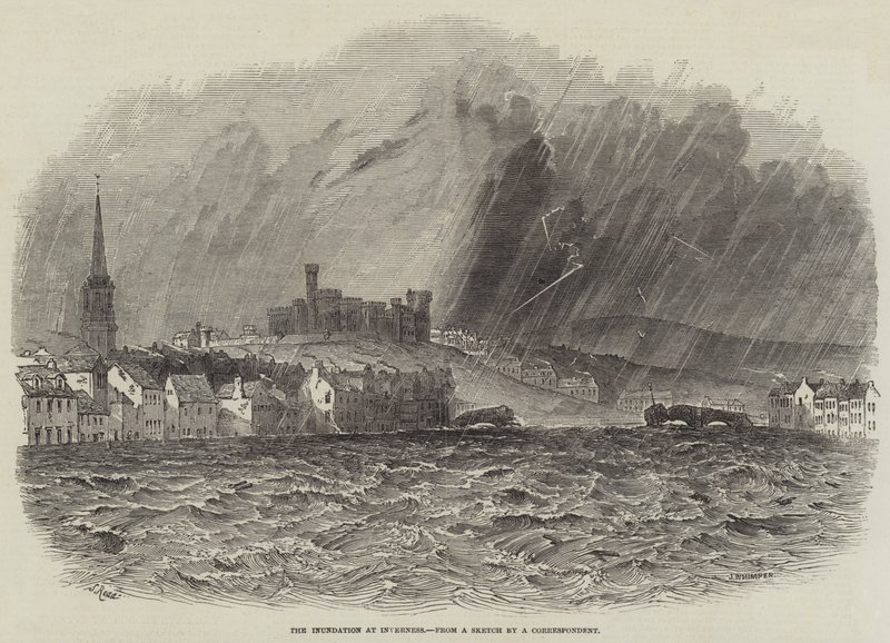 Oversvømmelsen ved Inverness av Samuel Read