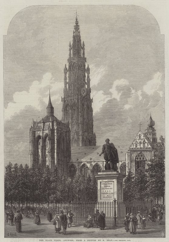 The Place Verte, Antwerpen av Samuel Read