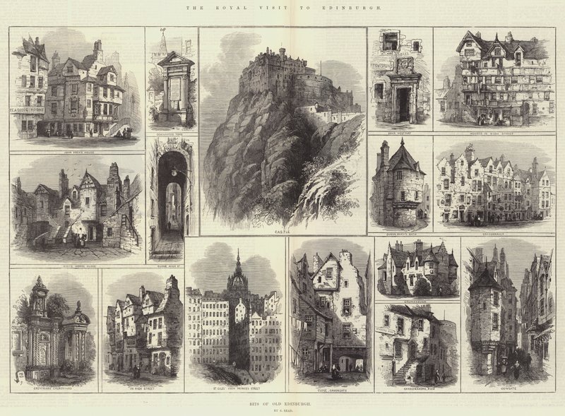 Det kongelige besøket i Edinburgh av Samuel Read
