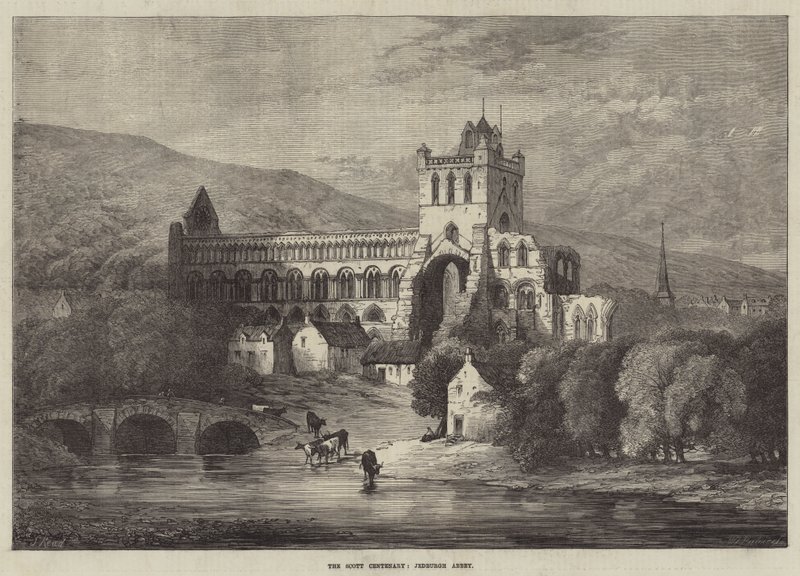 Scott Centenary, Jedburgh Abbey av Samuel Read
