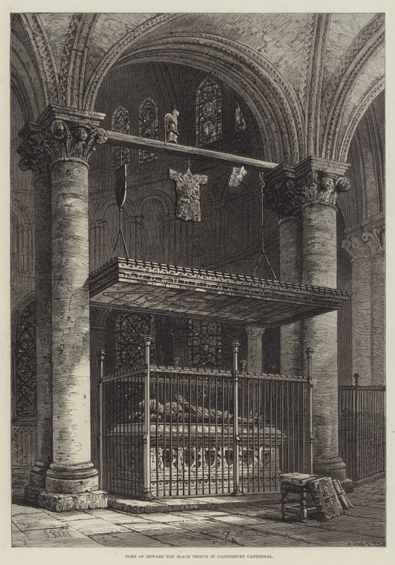 Graven til Edward den svarte prinsen i Canterbury katedral av Samuel Read