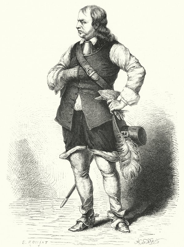 Oliver Cromwell, Lord Protector of the Commonwealth (gravering) av Samuel (after) Cooper