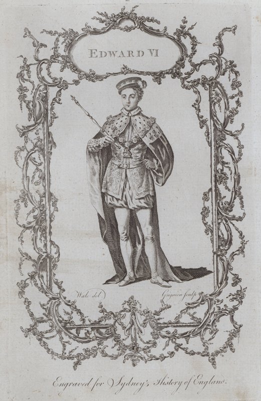 Edward VI (gravering) av Samuel (after) Wale