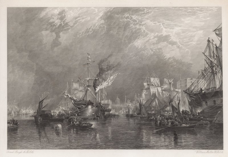 Havnen i London av Samuel Bough