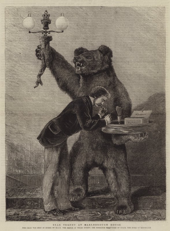 Bear Trophy på Marlborough House av Samuel Edmund Waller
