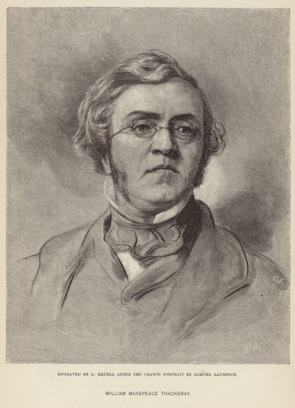 Portrett av William Makepeace Thackeray av Samuel Laurence
