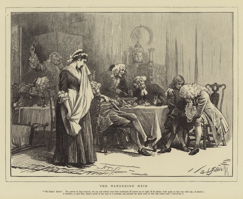 Den vandrende arvingen av Samuel Luke Fildes