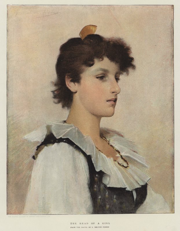 Hodet til en jente av Samuel Melton Fisher