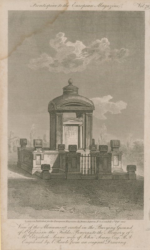 Monument til Elizabeth Soane av Samuel Rawle