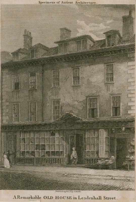 Bosted i Leadenhall Street, London, til Nicholas Bentley, også kjent som Dirty Dick av Samuel Rawle