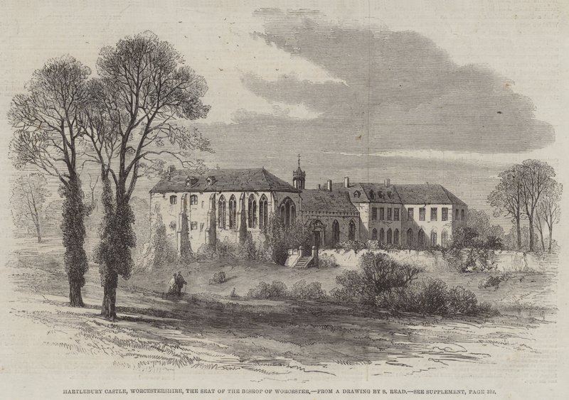 Hartlebury Castle, Worcestershire, sete for biskopen av Worcester av Samuel Read