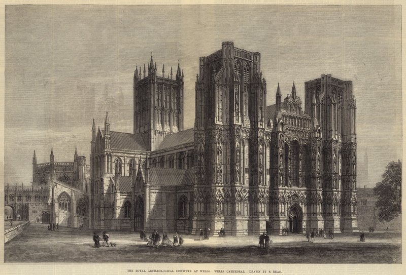 Royal Archaeological Institute at Wells, Wells Cathedral (gravering) av Samuel Read