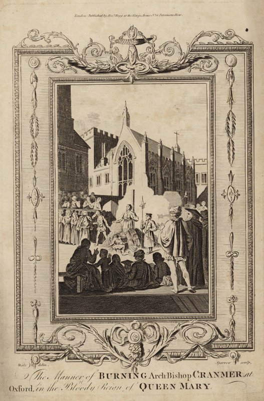 Måten å brenne erkebiskop Cranmer i Oxford av Samuel Wale