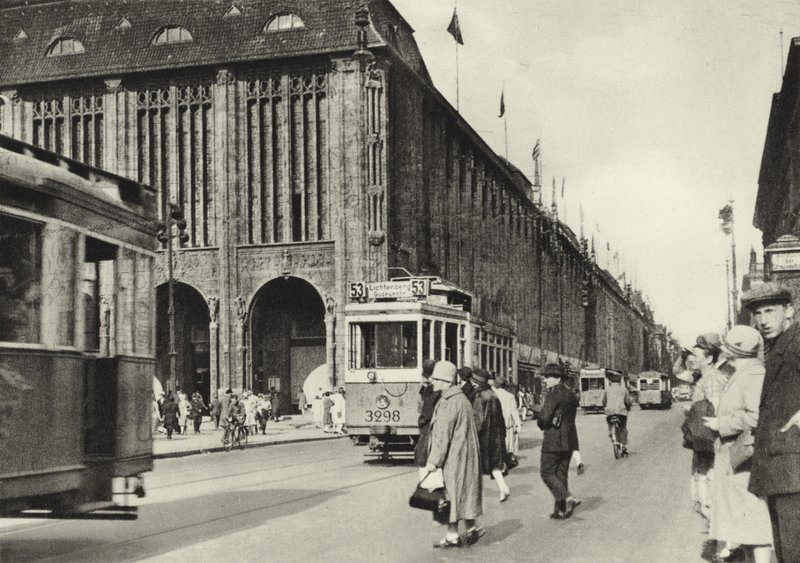 Berlin: Wertheim varehus; Wertheims Emporium (s/hvitt bilde) av Sasha Stone
