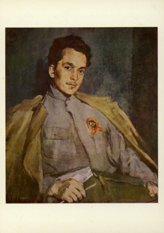 Dmitriy Furmanov , russisk forfatter, 1922 av Sergei Vasilievich Malyutin