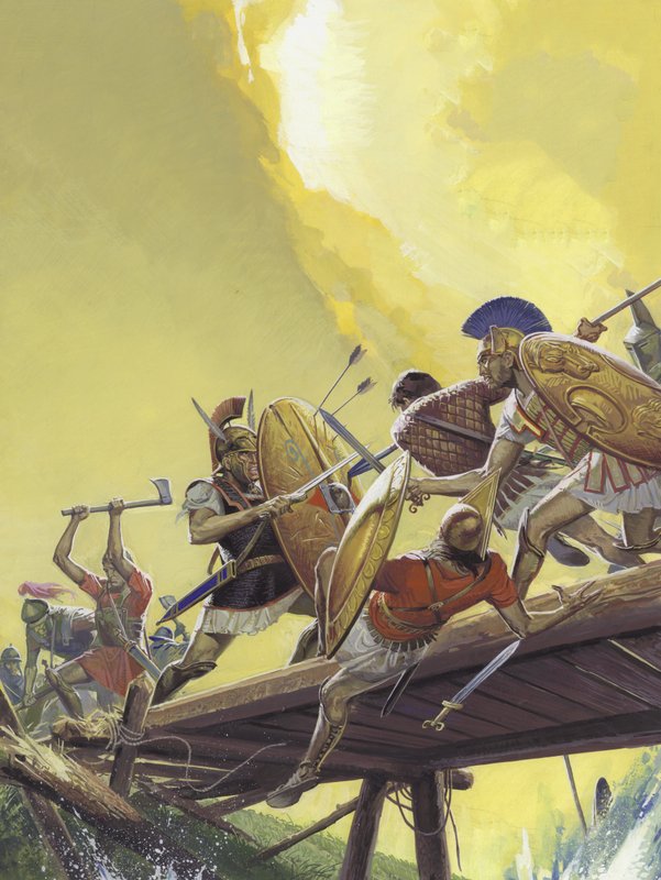 Horatius ved broen av Severino Baraldi