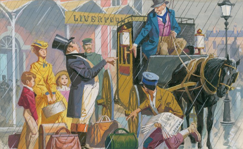 Illustrasjon for Svart skjønnhet (gouache på papir) av Severino Baraldi