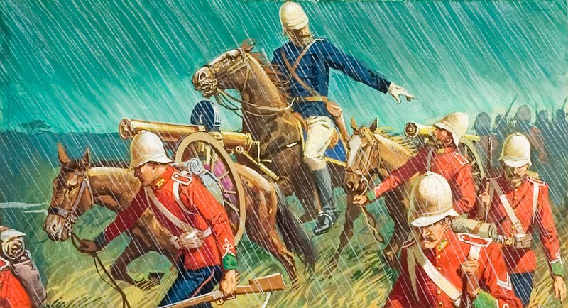 Lord Chelmsford og hans menn i Zulu-krigene av Severino Baraldi