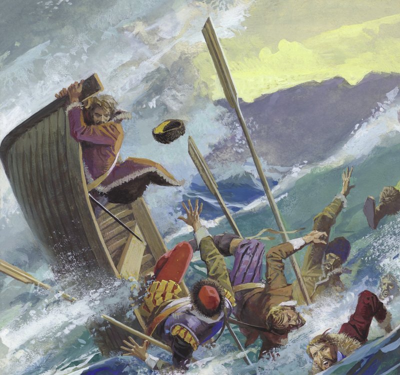 Richard Chancellor, kastet i det stormfulle havet av Severino Baraldi