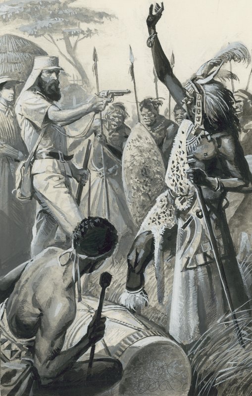 Samuel Baker (gouache på papir) av Severino Baraldi