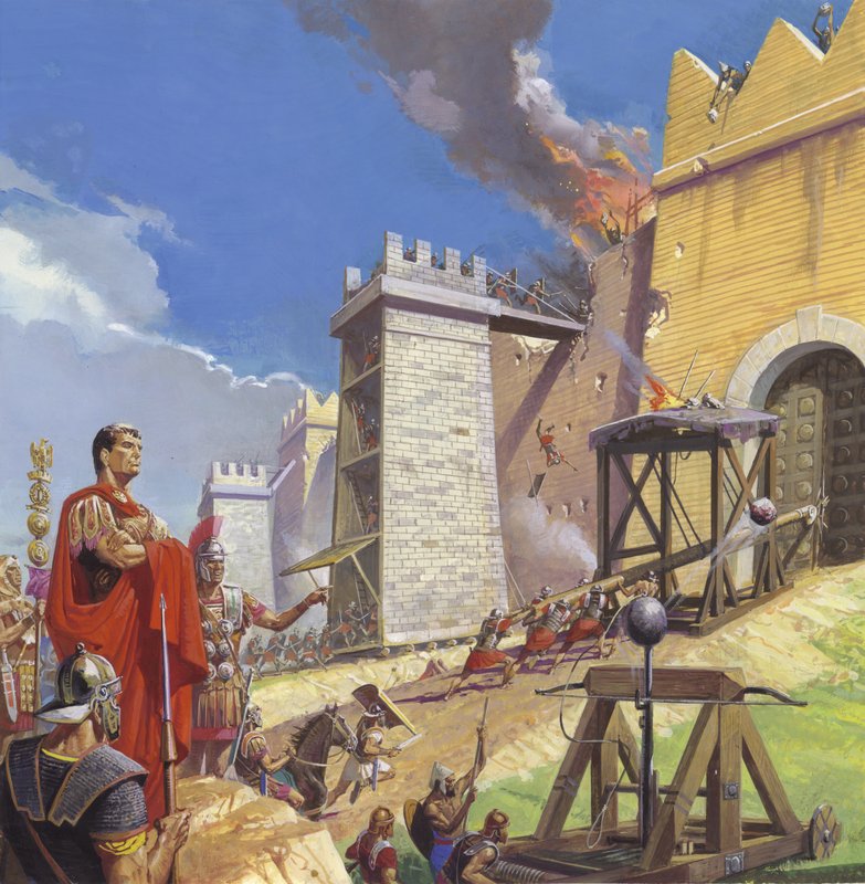 Scipio Aemilianus ledet angrepet på Kartago av Severino Baraldi