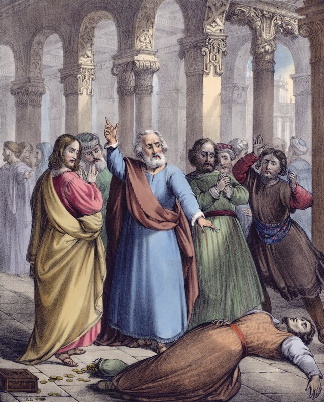 Ananias død av Siegfried Detler Bendixen