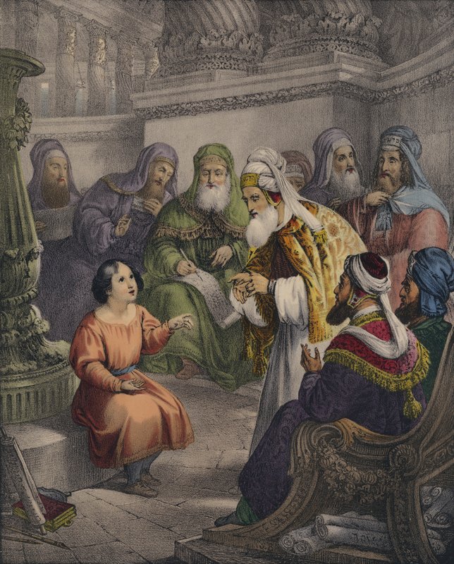 Kristus med legene i templet av Siegfried Detler Bendixen