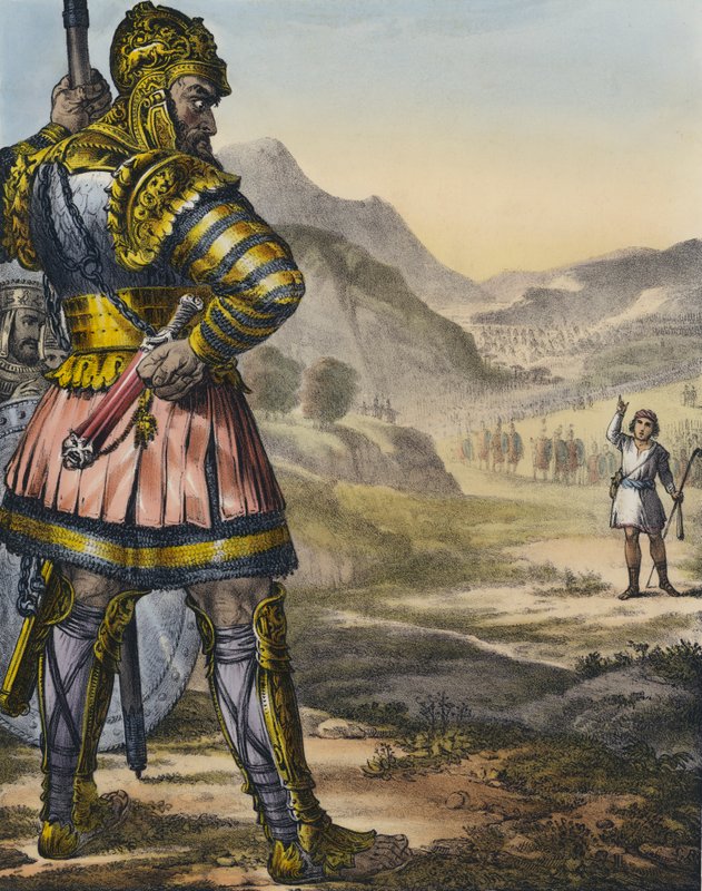 David og Goliat av Siegfried Detler Bendixen