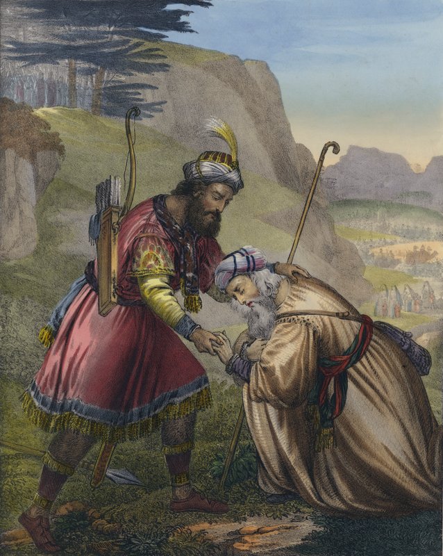 Jacobs forsoning med broren Esau av Siegfried Detler Bendixen