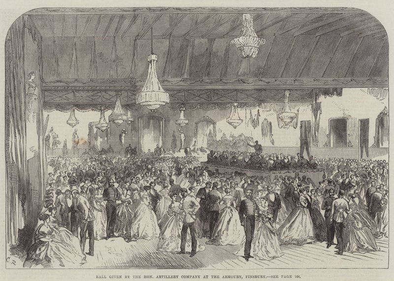 Ball gitt av Honorable Artillery Company ved Armoury, Finsbury av Sir John Charles Robinson