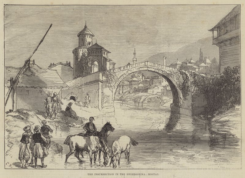 Opprøret i Hercegovina, Mostar av Sir John Charles Robinson