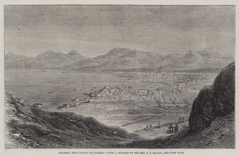 Palermo, fra Mount Pellegrino av Solomon Caesar Malan