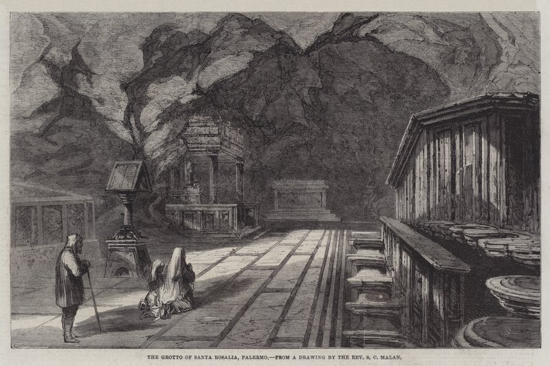 Grotten til Santa Rosalia, Palermo av Solomon Caesar Malan