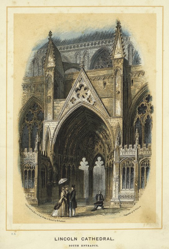 Lincoln Cathedral, sør inngang av Solomon Alexander Hart