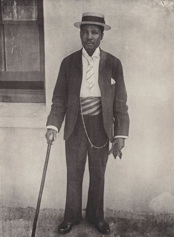 En type av våre tjenere, den utkledde innfødte av South African Photographer