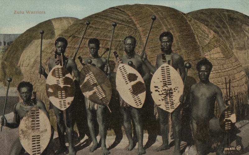 Zulu-krigere av South African Photographer