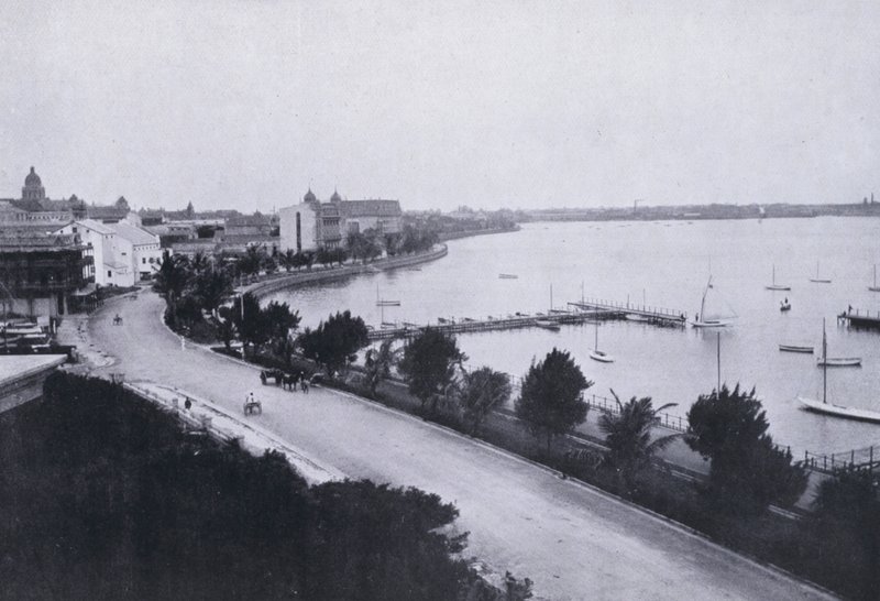 Bay Esplanade, Durban (s/hvitt bilde) av South African Photographer