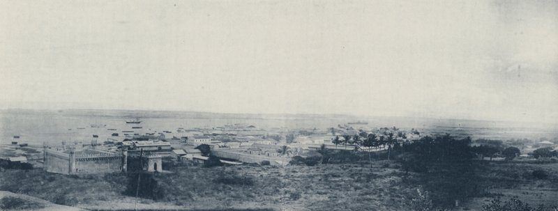 Panorama over Delagoa Bay (s/hvitt bilde) av South African Photographer