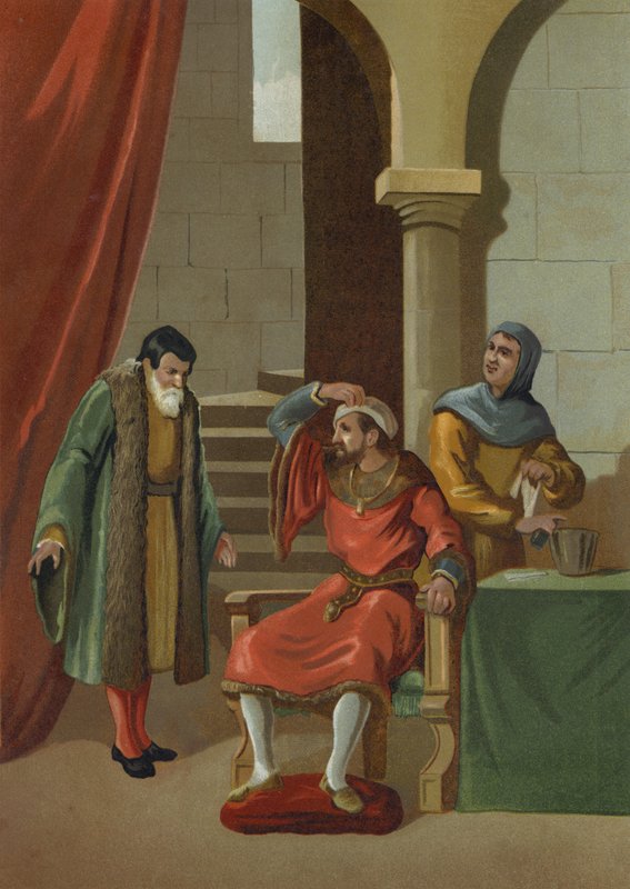 John II av Aragon og Navarre gjennomgikk en grå stæroperasjon av Spanish School