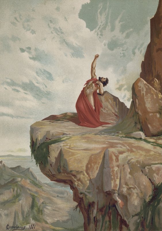 Herakles død av Spanish School
