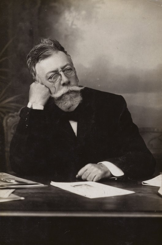 Angel Guimera (1845–1924), spansk dramatiker (s/h-foto) av Spanish Photographer