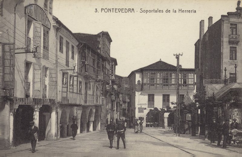 Arkader i smedens verksted, Pontevedra, Spania (s/h-bilde) av Spanish Photographer