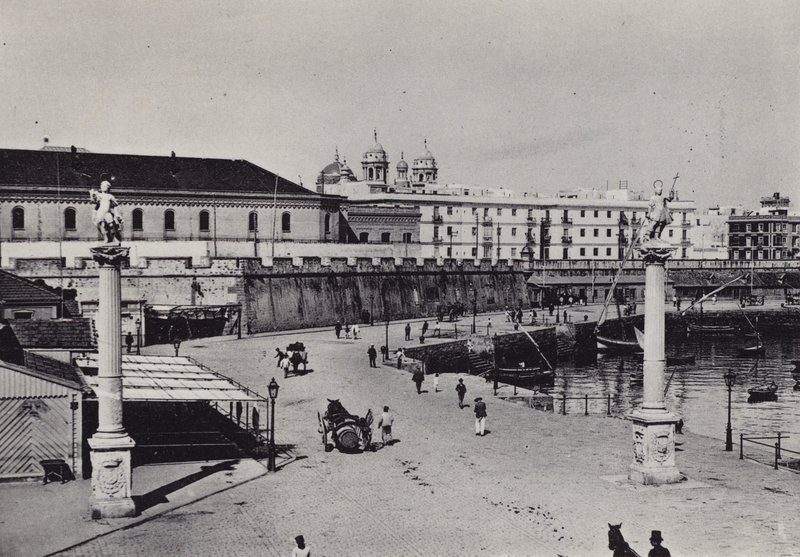 Cadiz: The Entrance (s/hvitt bilde) av Spanish Photographer