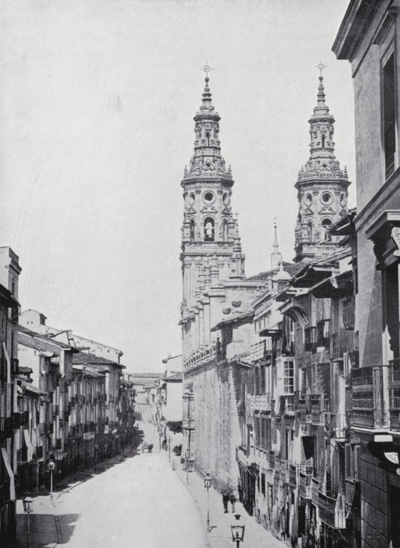 Markedsgate, Logroño (s/h-bilde) av Spanish Photographer