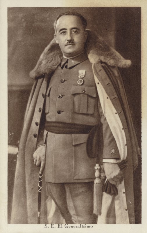 Francisco Franco, spansk general og diktator (s/h-foto) av Spanish Photographer