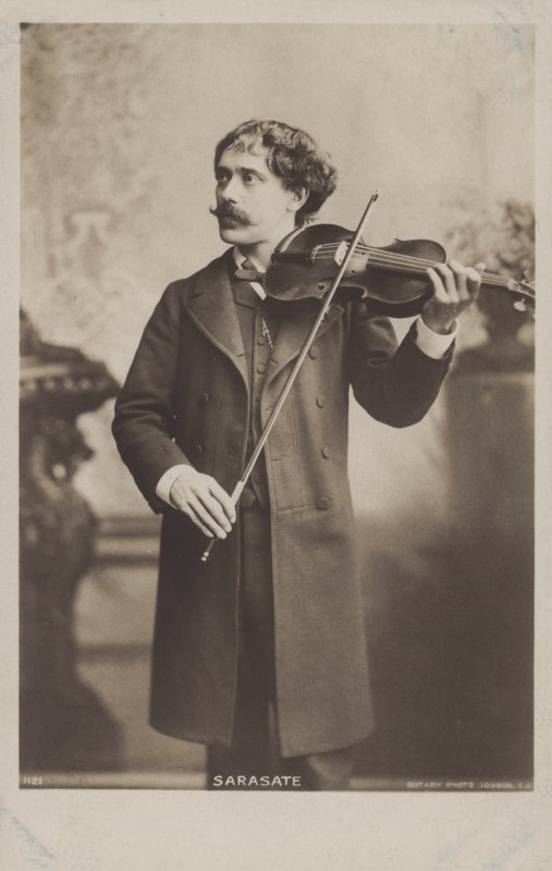 Pablo de Sarasate , spansk fiolinist og komponist av Spanish Photographer