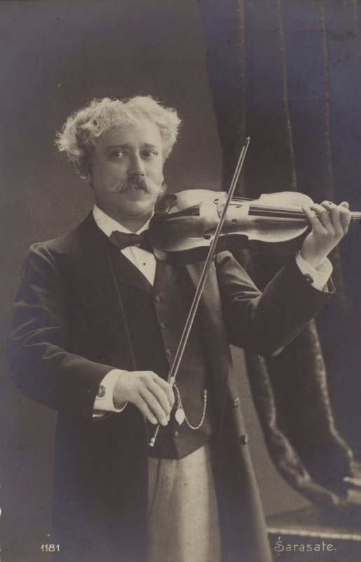 Portrett av Pablo de Sarasate av Spanish Photographer